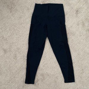 Aerie black mesh side panel high rise legging